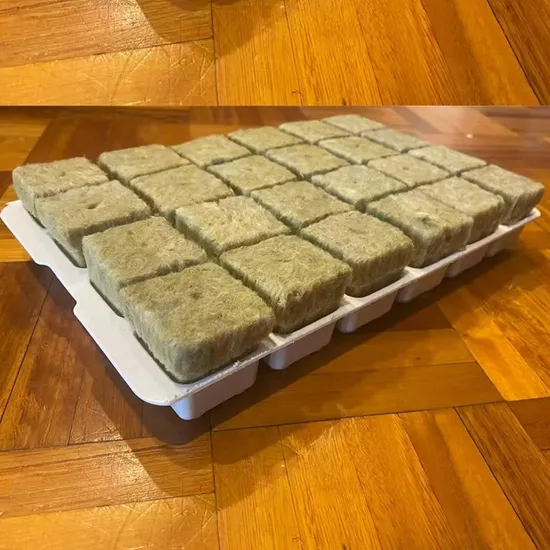 Flower Tomato Cucumber Crop Indoor Plants Cultivation Rock Wool Cubes Hydroponic Grow