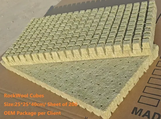 Various Sizes Rockwool Hydrophonic Starter Cube Grow Cubes Quick Growth Root